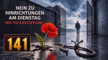 Illustration zur 141. Woche der Kampagne Dienstags gegen Hinrichtungen