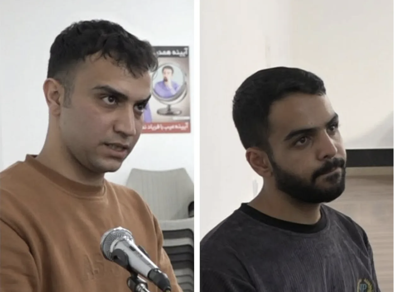 Links Alireza Sepahi, rechts Alireza Raisi